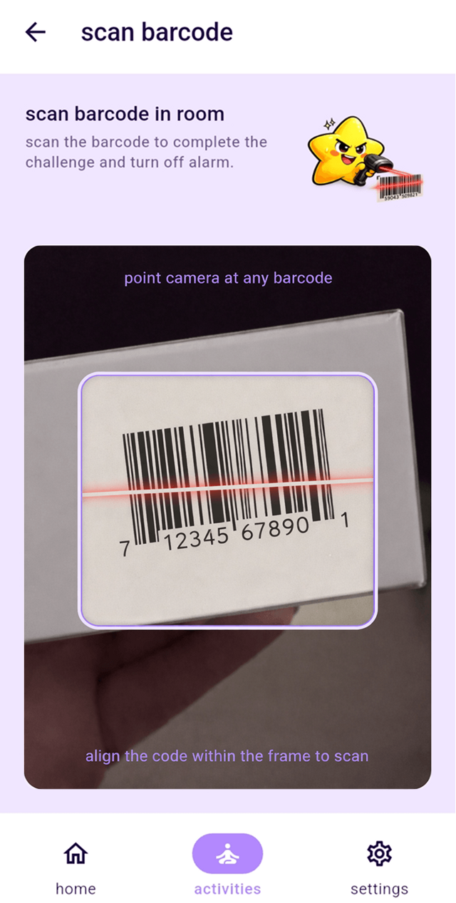 barcode scan challenge