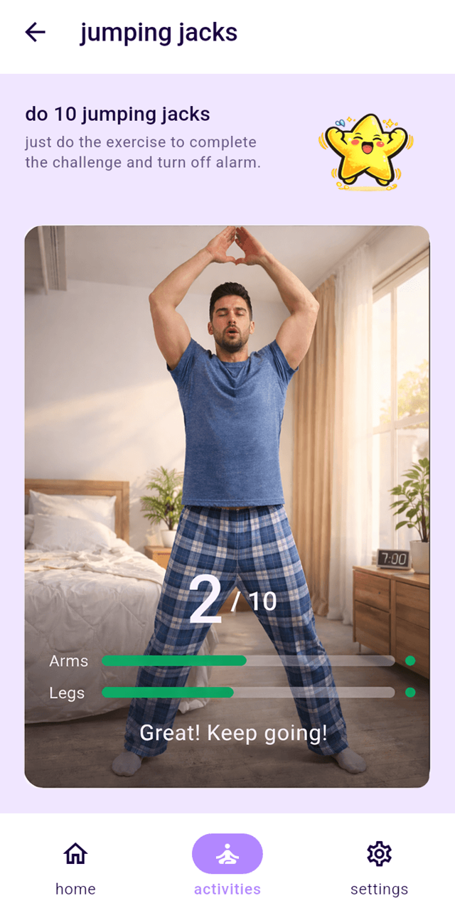 jumping jacks challenge