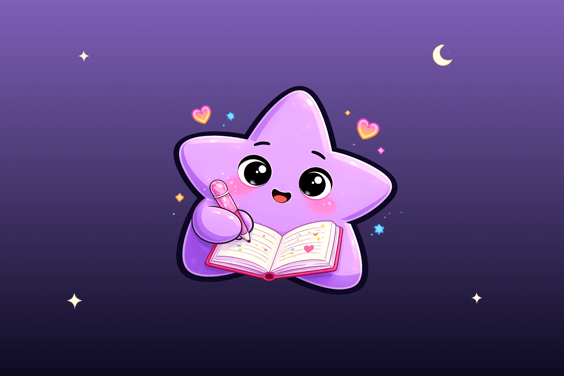 Lumi writing gratitude reflections before sleep