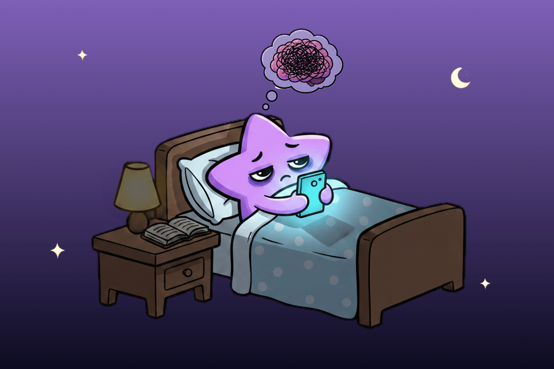 Lumi scrolling late at night and brain messed up